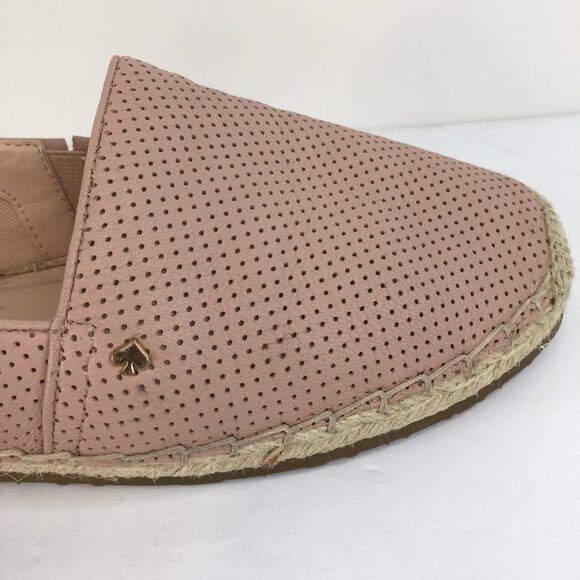 Kate Spade Gianna Pink Leather Espadrilles Flats Loafers Size 10M - Picture 7 of 15
